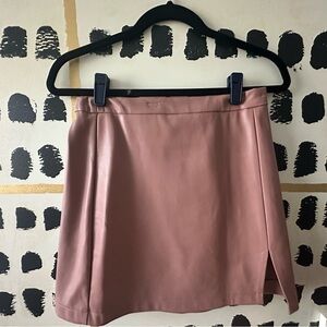 Abercrombie & Fitch Pink Vegan Leather Skirt
